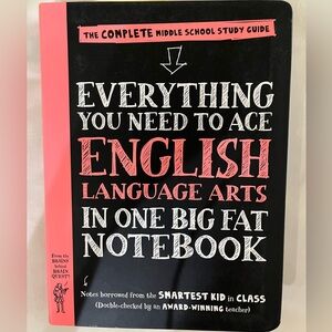 Everything You Need to Ace English Language Arts - Pink & Black Study Guide